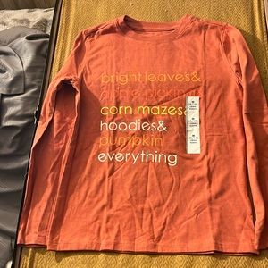 NWT Cat & Jack Bright Leaves, hoodies and Pumpkin Graphic T-Shirt Kid’s 8/10